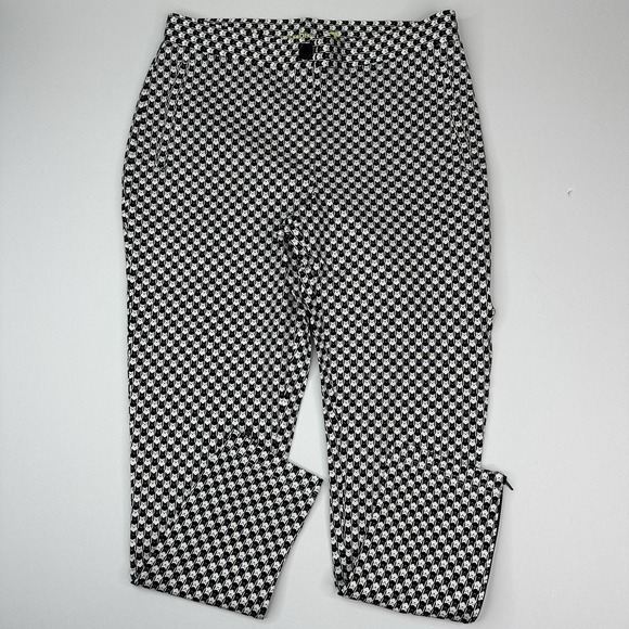 Betabrand Pants - Betabrand Catstooth Skinny Leg Pencil Dress Pant Yoga Pants Black White M Petite